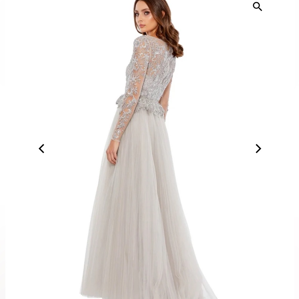 ✔️#66B BNWT MAC DUGGAL LACE ILLUSION SWEETHEART NECK GOWN #11168 - Picture 12 of 12